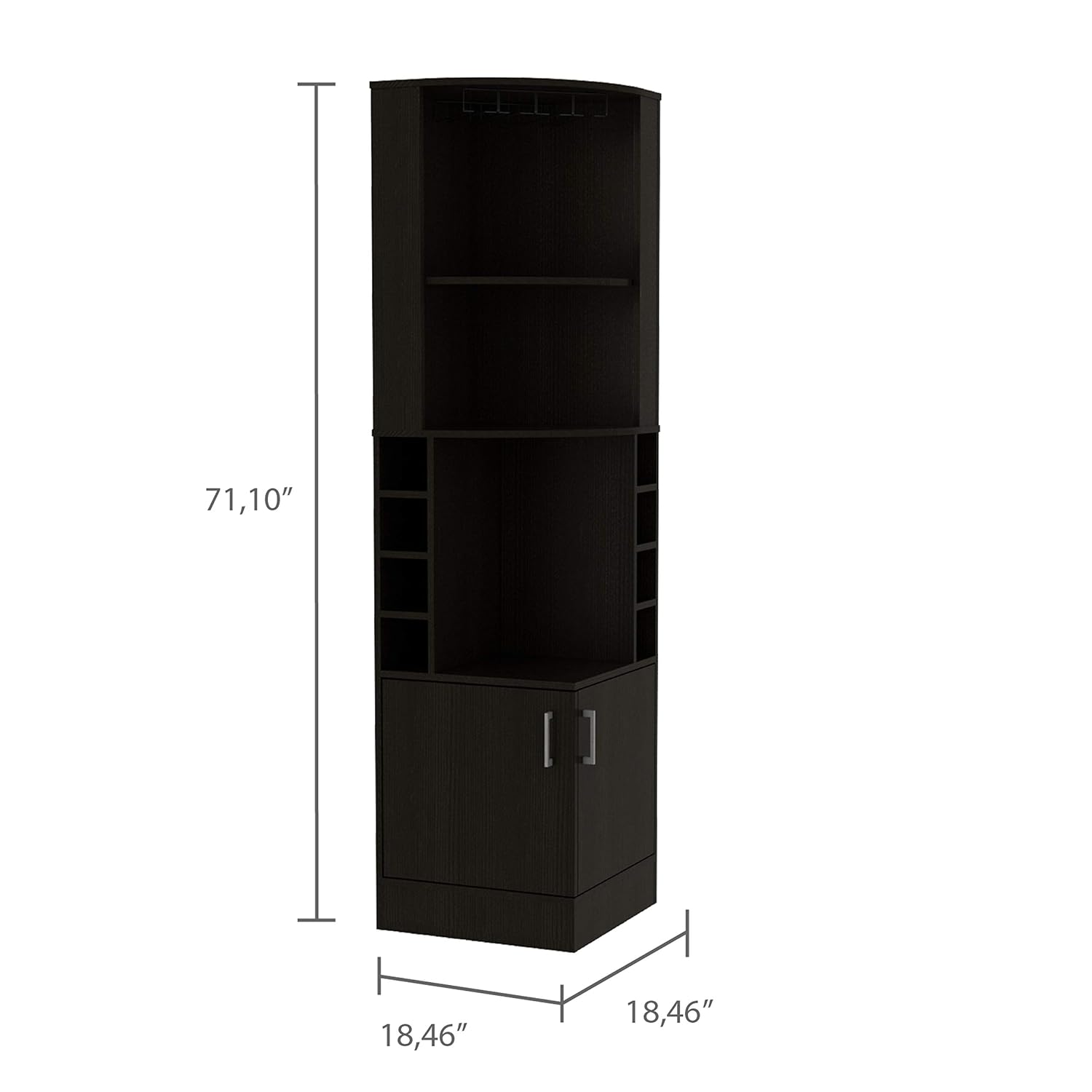 Corner Bar Cabinet with 2 Shel - Home Bar Shelves recension och pris