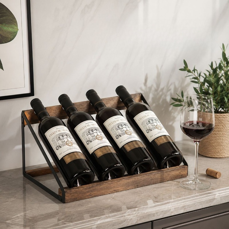 Home Bar Wooden Wine Rack Wine - Home Bar Shelves recension och pris
