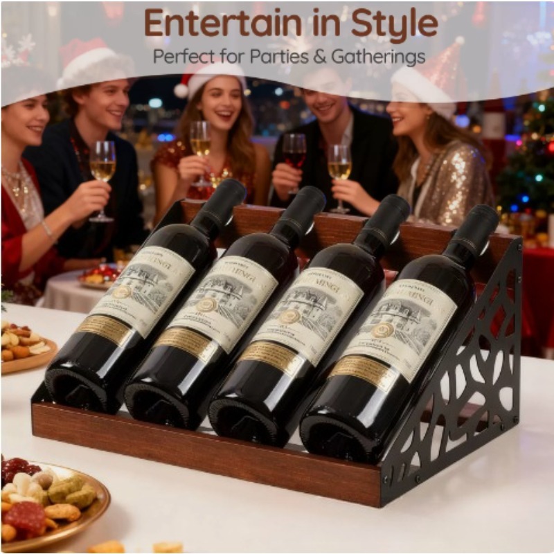 Home Bar Wooden Wine Rack Wine - Home Bar Shelves recension och pris