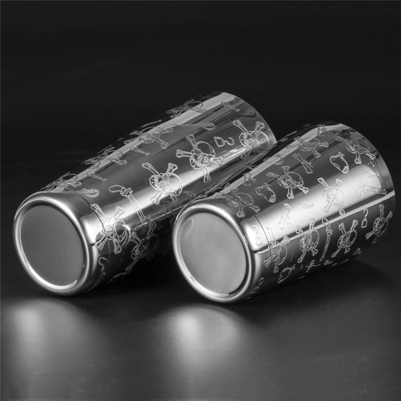 500ml/800ml Engraving Skull St - Boston Shaker Set recension och pris