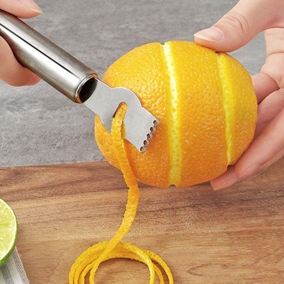 Silver Lemon Zester Tool/Corer - Peeler Channel Knife recension och pris