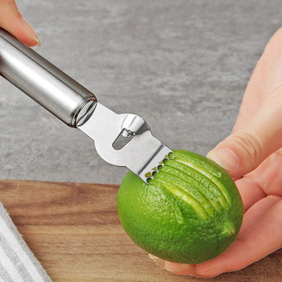 Silver Lemon Zester Tool/Corer - Peeler Channel Knife recension och pris