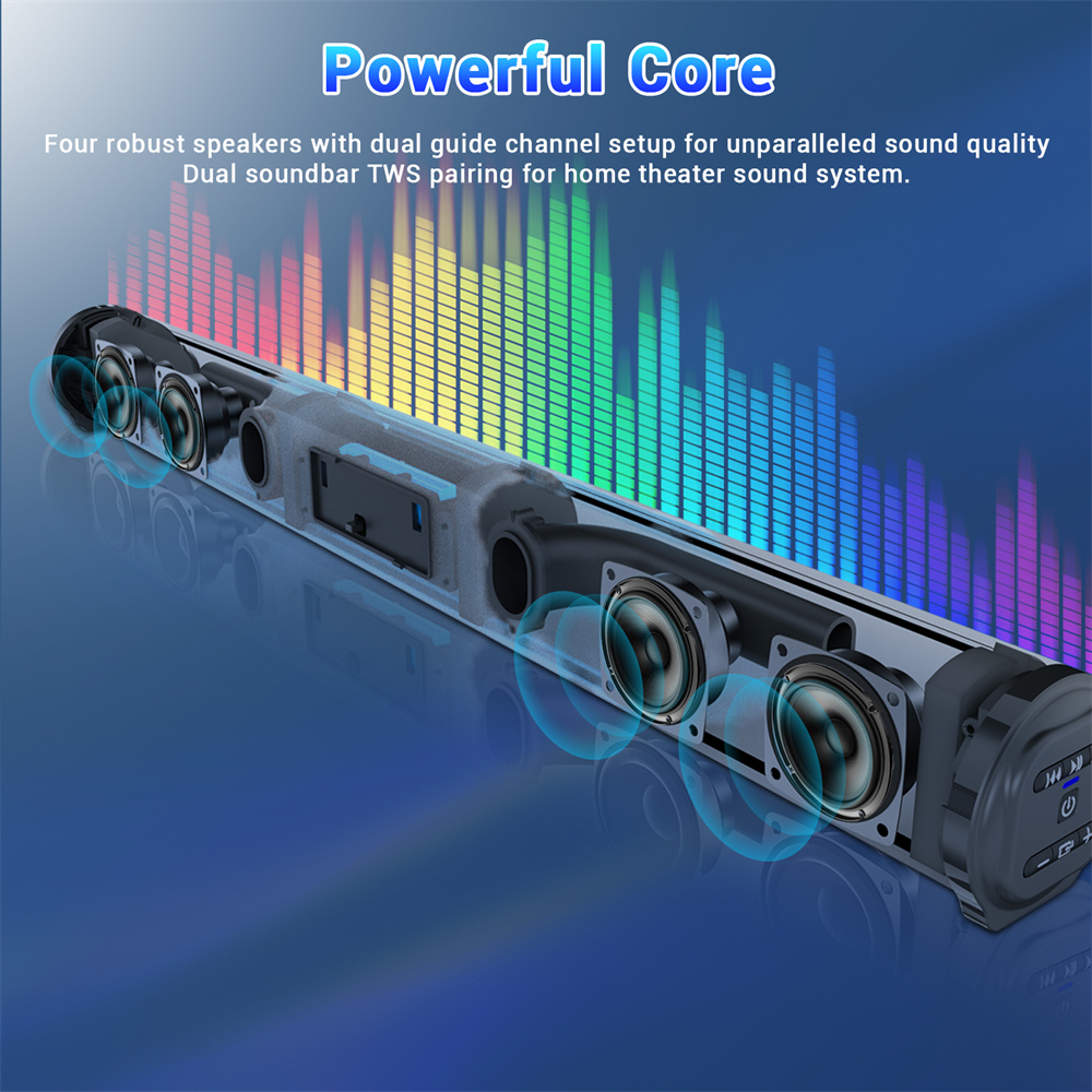 Sound Bar TV Sound System Blue - Home Bar And Theater recension och pris