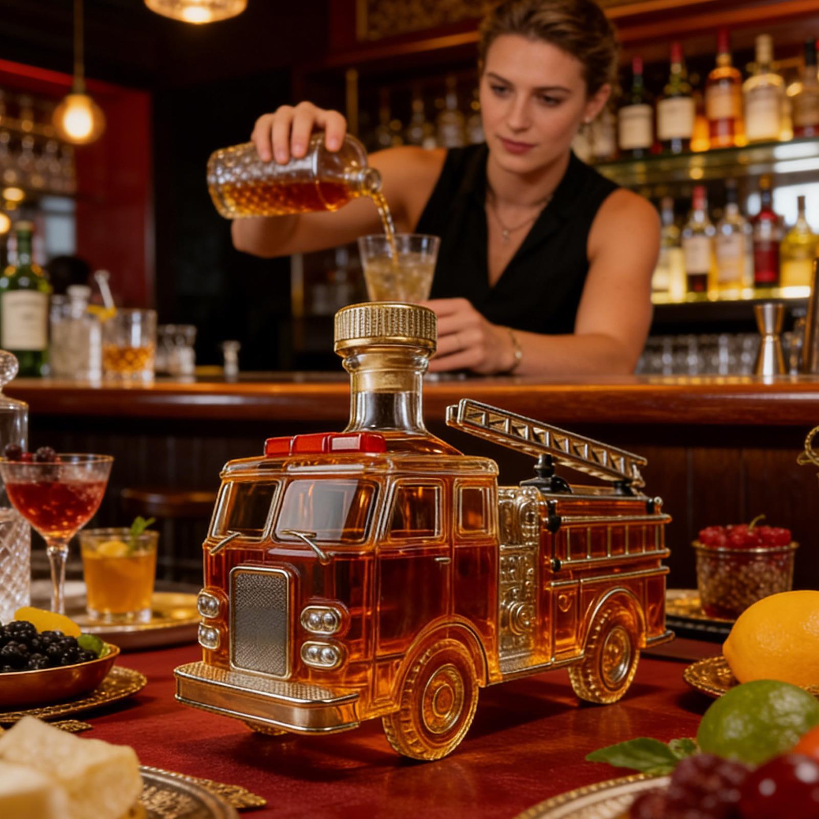 Liquor Bottle 300ml Fire Truck - Home Bar And Cabinet recension och pris