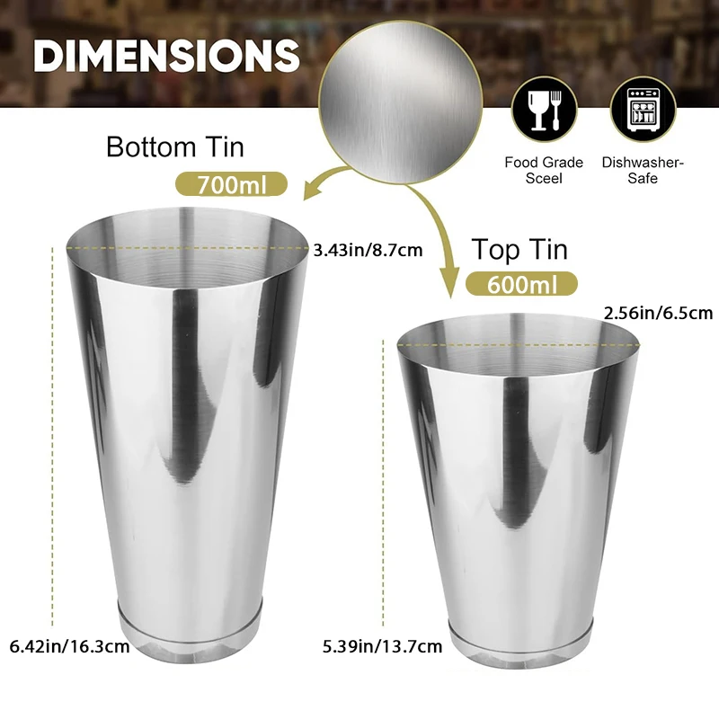 Boston Cocktail Shaker Set 18  - Boston Shaker Set recension och pris