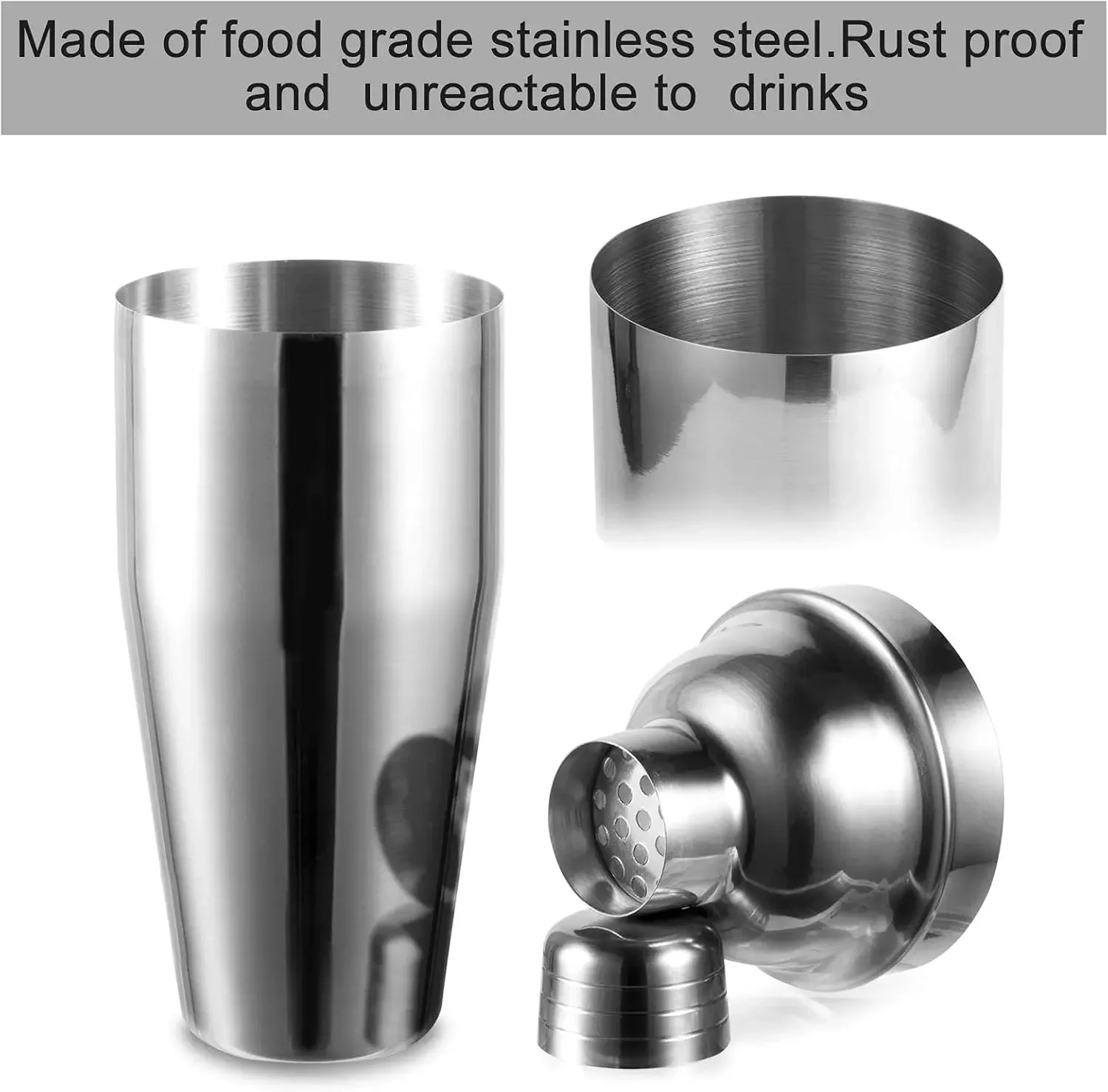 3/6pcs Cocktail Shaker Stainle - Boston Shaker Set recension och pris