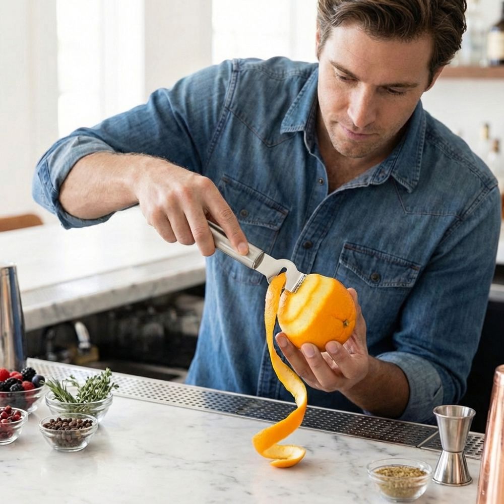Stainless Steel Lemon Peeler W - Peeler Channel Knife recension och pris