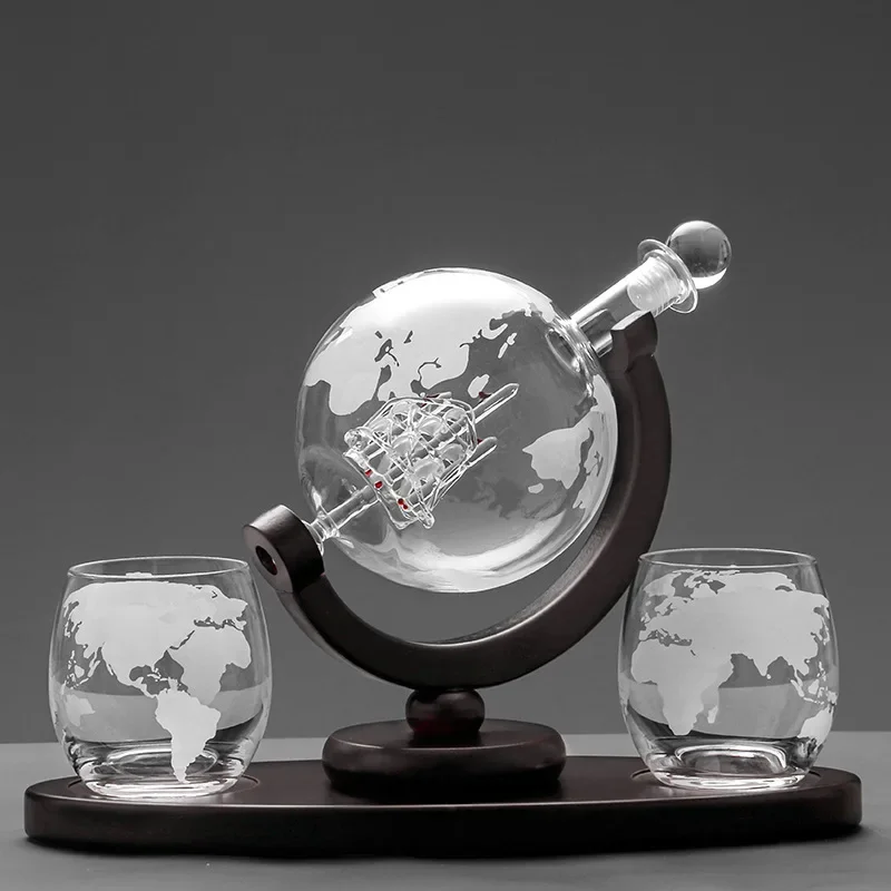 Whiskey Glass Set Crystal Glob - Decanter Globe Set recension och pris