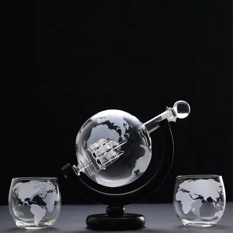 Whiskey Glass Set Crystal Glob - Decanter Globe Set recension och pris