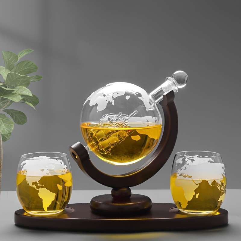 Globe Decanter Sailing Whiskey - Decanter Globe Set recension och pris