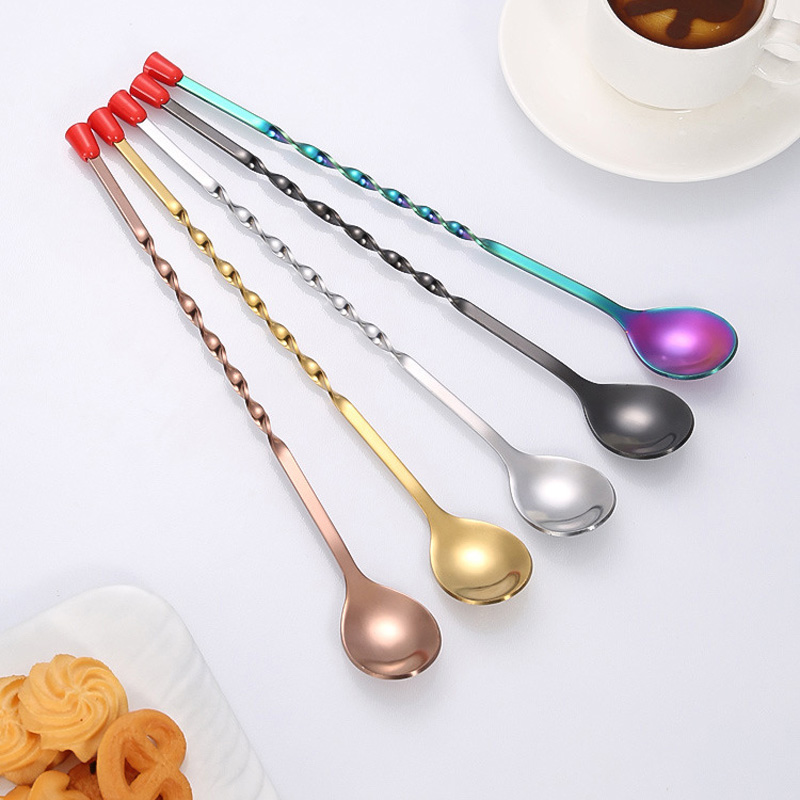 100Pcs/Lot Stainless Steel Twi - Bar Spoon Twisted recension och pris