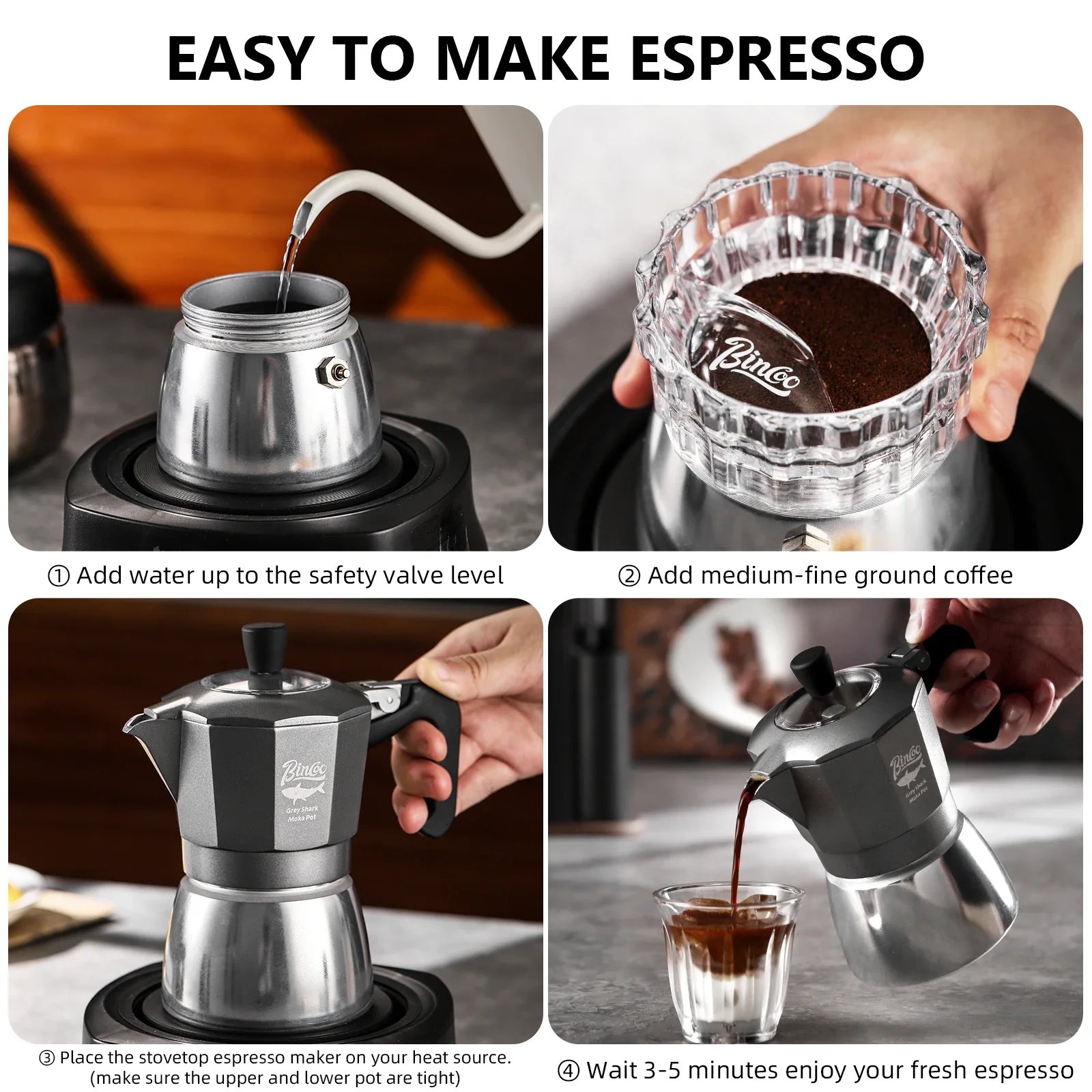 Bincoo 2 Cups Double Valve Mok - Home Barista recension och pris