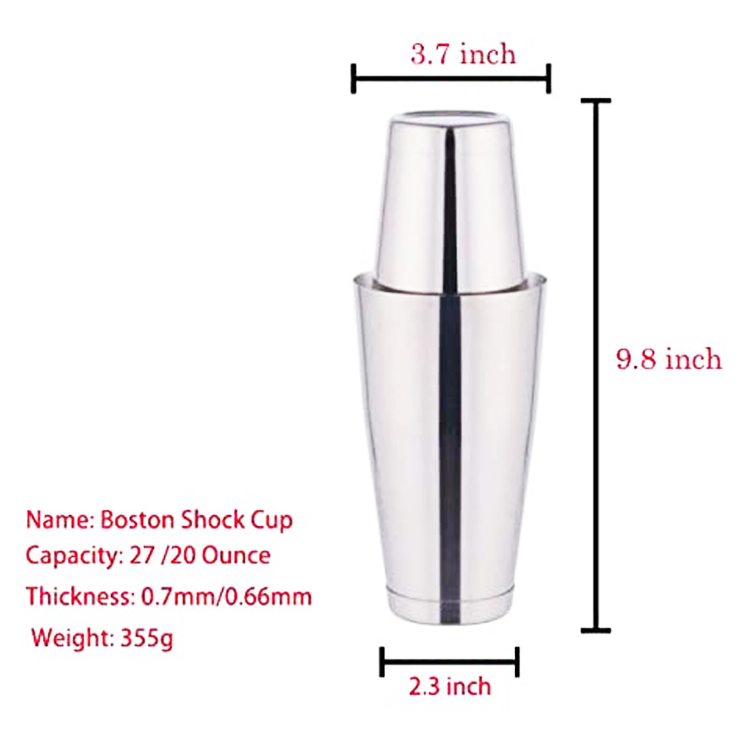 stllFactory Hot Selling 6pc Bo - Boston Shaker Set recension och pris