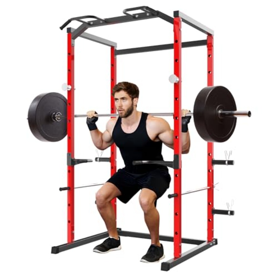 Heavy-Duty Power Cage with Pul - Home Bar And Gym recension och pris