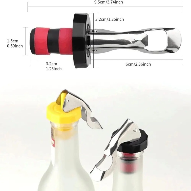 1/12PCS Vacuum Bottle Stoppers - Wine Preservation Pump recension och pris