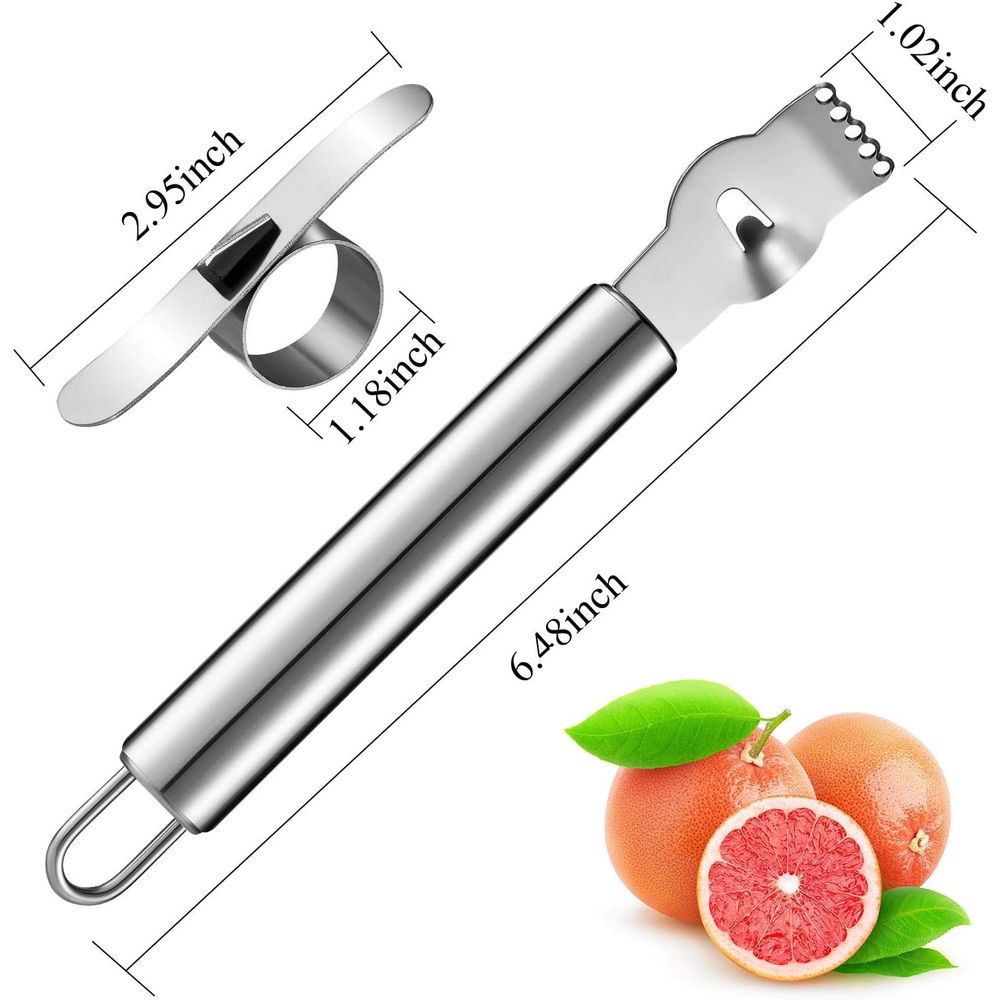 4-Piece Stainless Steel Lemon  - Peeler Channel Knife recension och pris