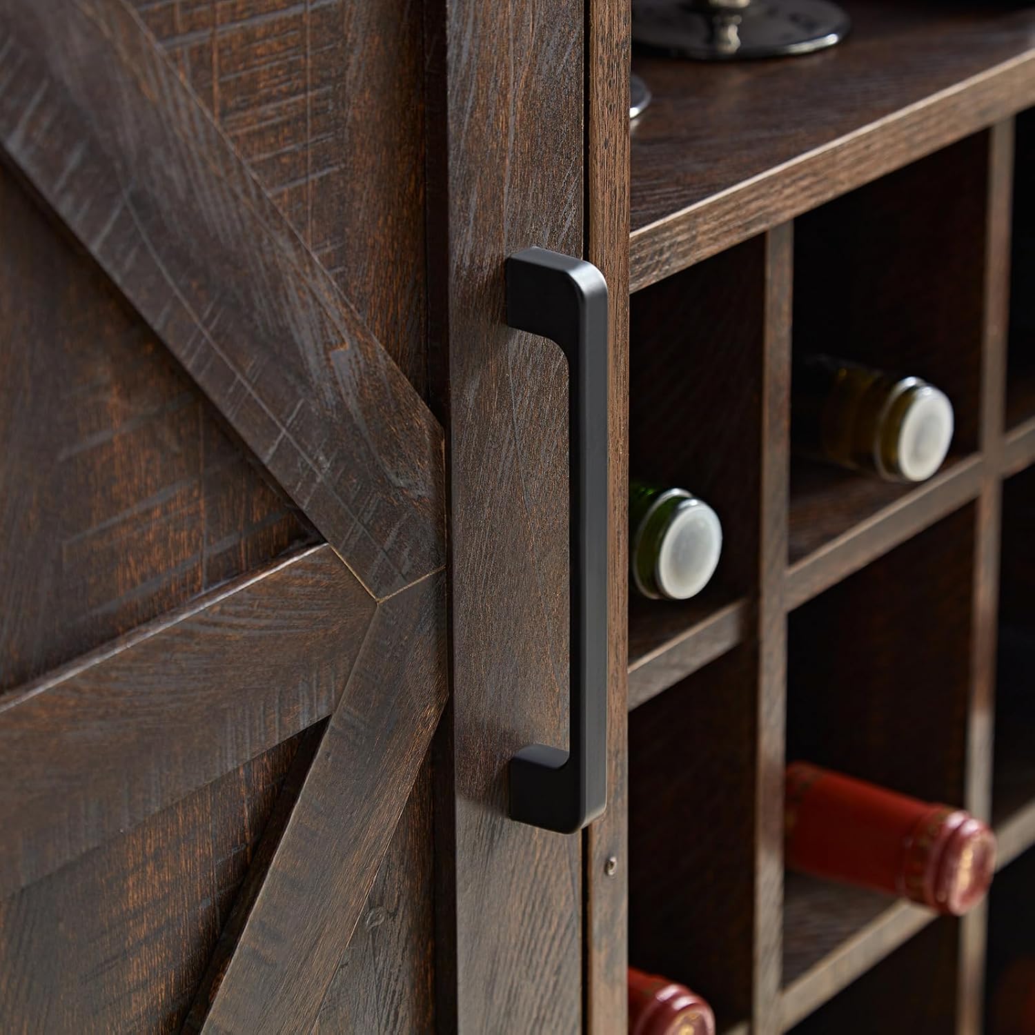 Farmhouse Bar Cabinet Wine Rac - Home Bar Shelves recension och pris