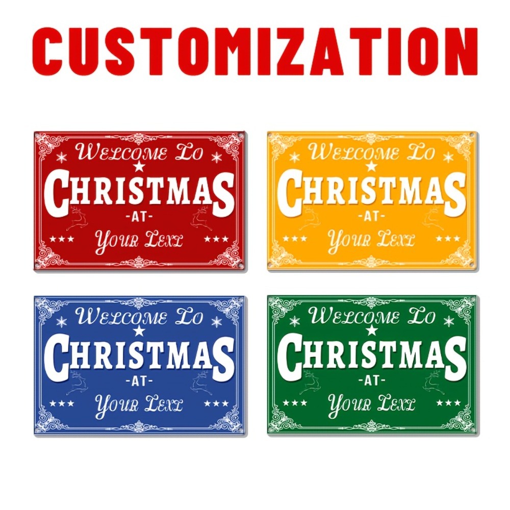 Custom 2D Flat Merry Christmas - Home Bar Cafe recension och pris