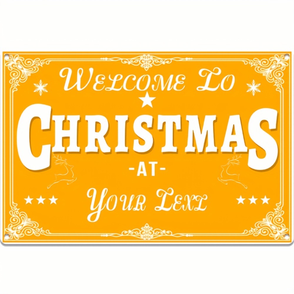 Custom 2D Flat Merry Christmas - Home Bar Cafe recension och pris