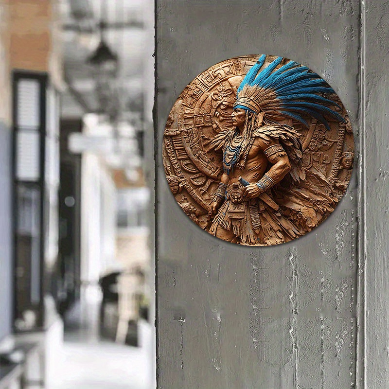 1pc Aztec Warrior 8-Inch Round - Home Bar Cafe recension och pris