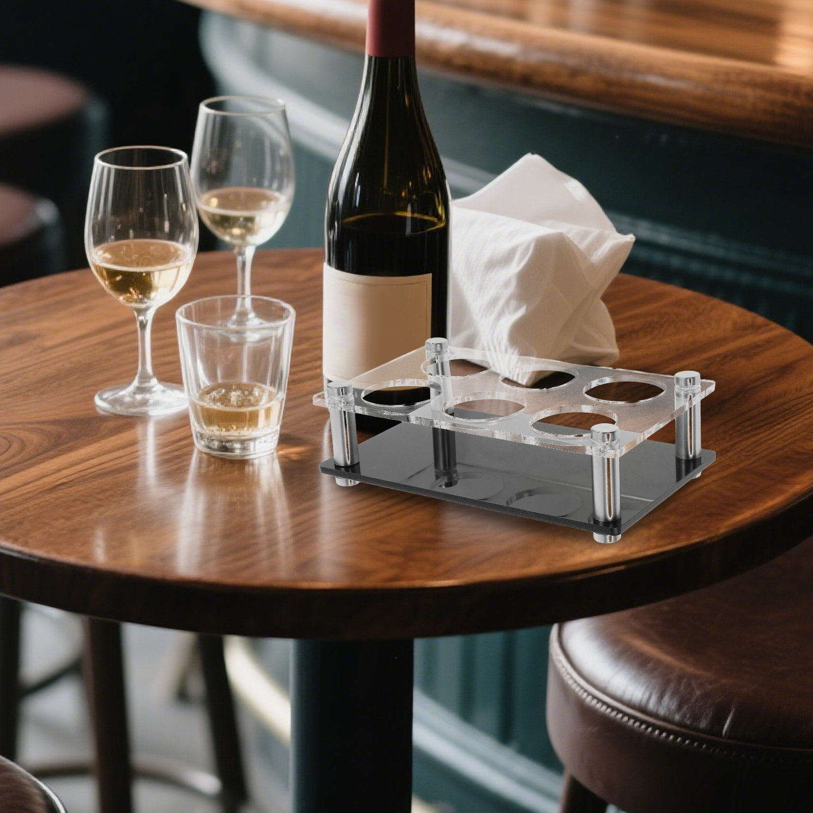 Shot Glass Holder 6 Holes Clea - Home Bar Stand recension och pris