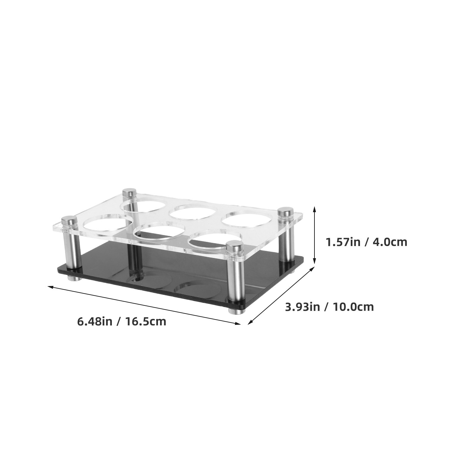 Shot Glass Holder 6 Holes Clea - Home Bar Stand recension och pris