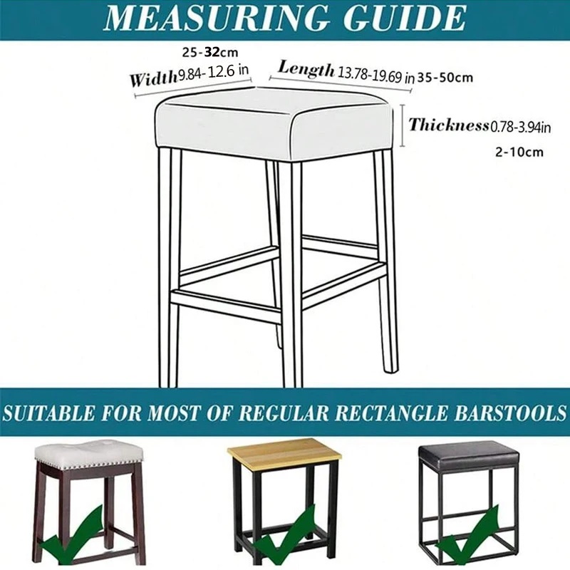 1/2pcs Bar Stool Cover Elastic - Home Bar Seating recension och pris