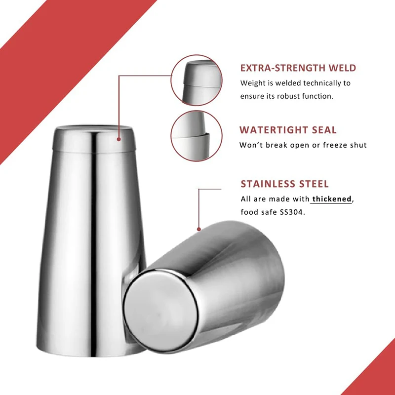 18oz & 28oz Cocktail Shaker Se - Boston Shaker Set recension och pris