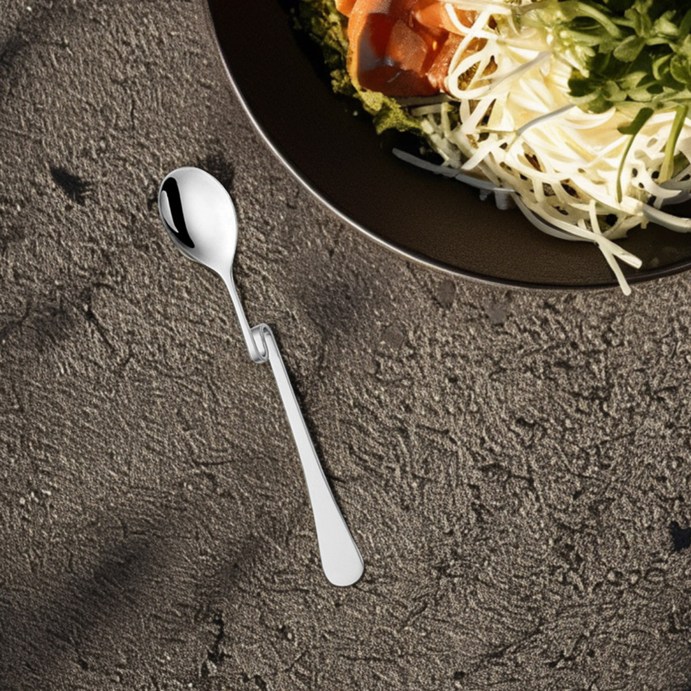 6Pcs Stainless Steel S Shape H - Bar Spoon Twisted recension och pris