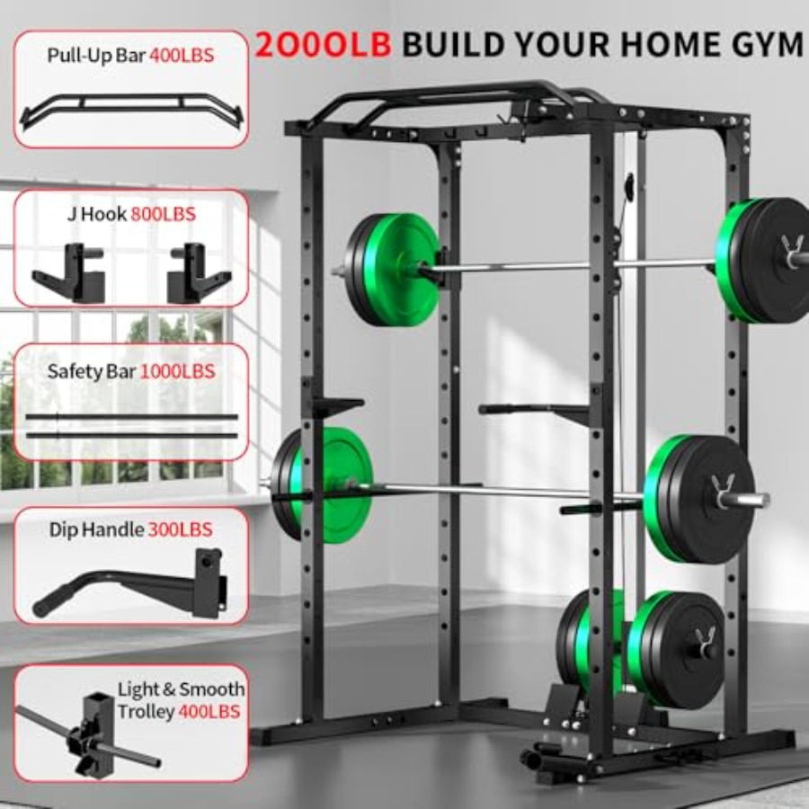 Home gym power rack with LAT p - Home Bar And Gym recension och pris
