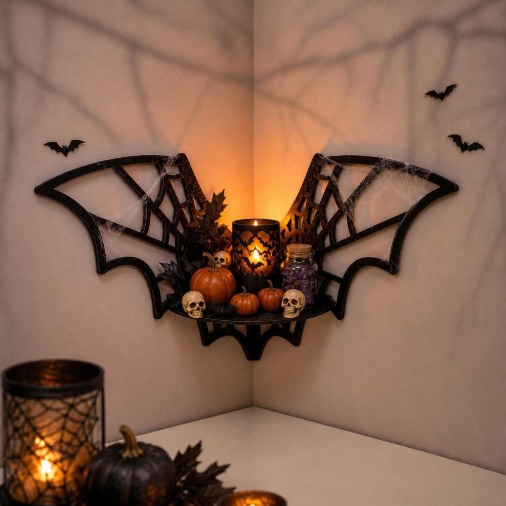 Wooden Bat Corner Shelf Hollow - Home Bar Shelf recension och pris