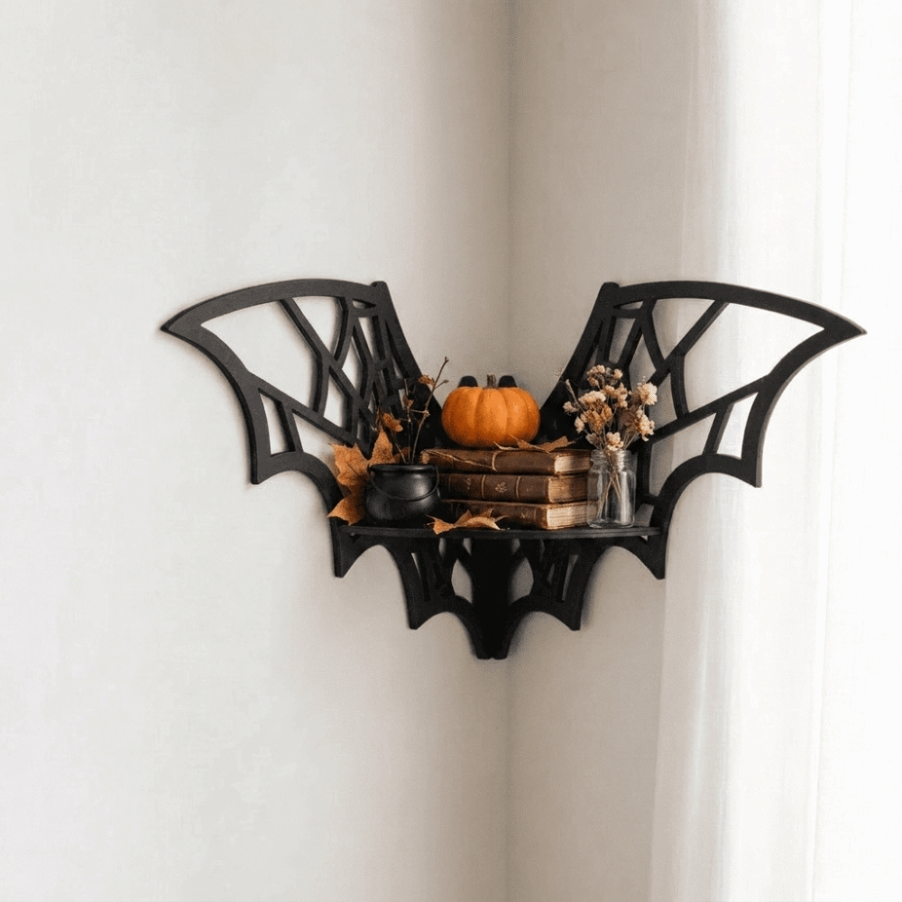 Wooden Bat Corner Shelf Hollow - Home Bar Shelf recension och pris