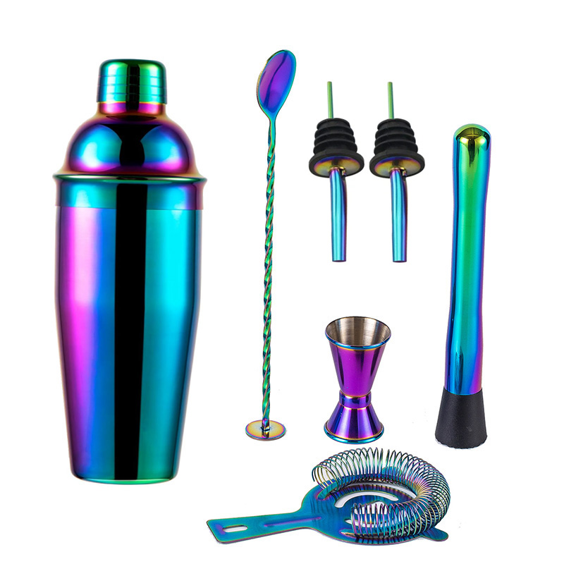 5/7pcs Rainbow Cocktail Shaker - Boston Shaker Set recension och pris