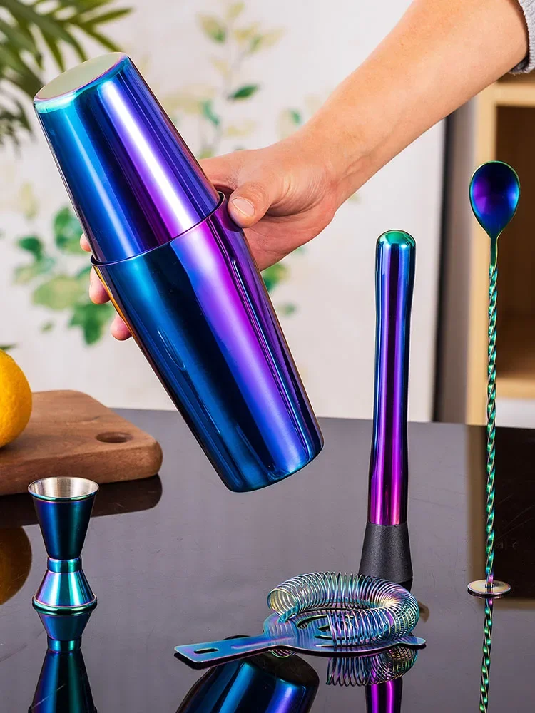 5/7pcs Rainbow Cocktail Shaker - Boston Shaker Set recension och pris