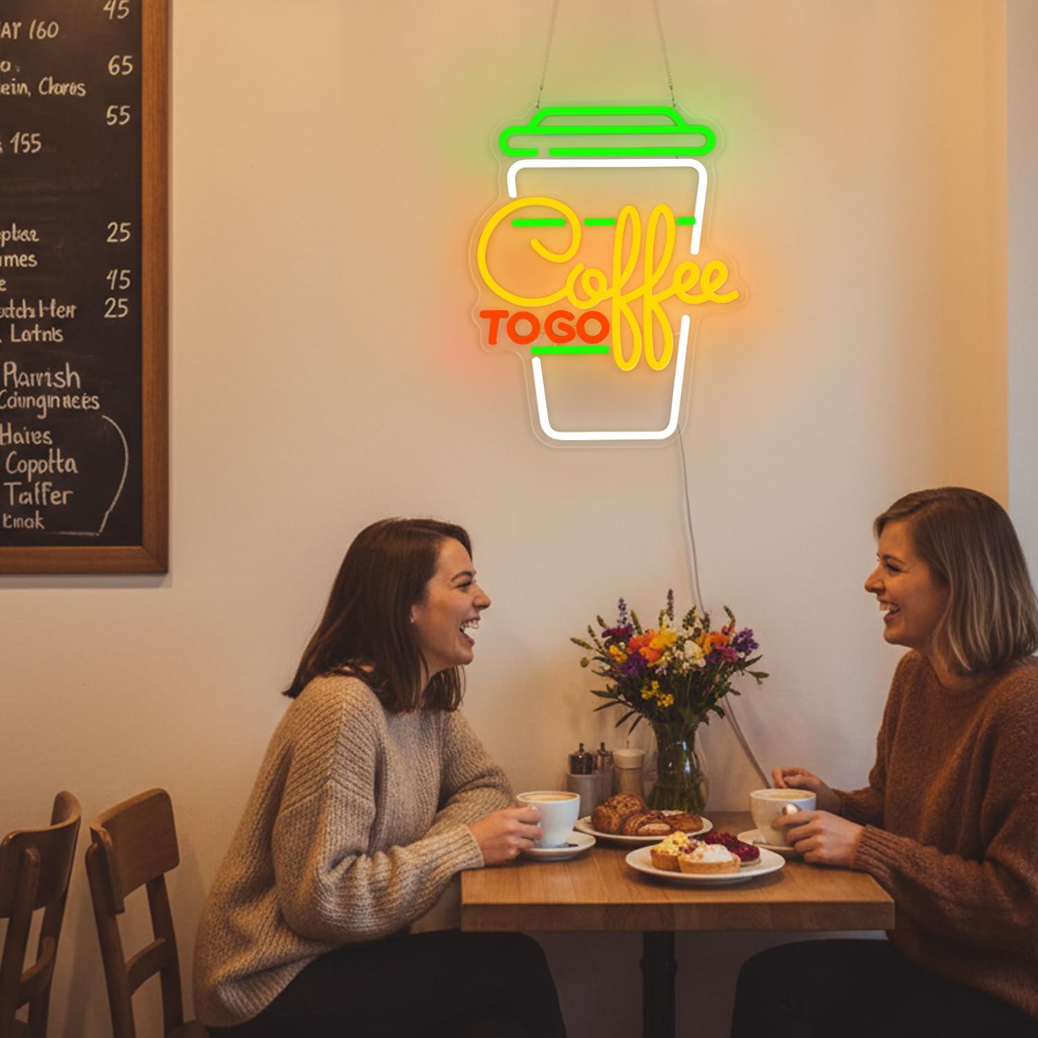 Coffee Neon Sign USB Dimmable  - Home Bar Signs recension och pris