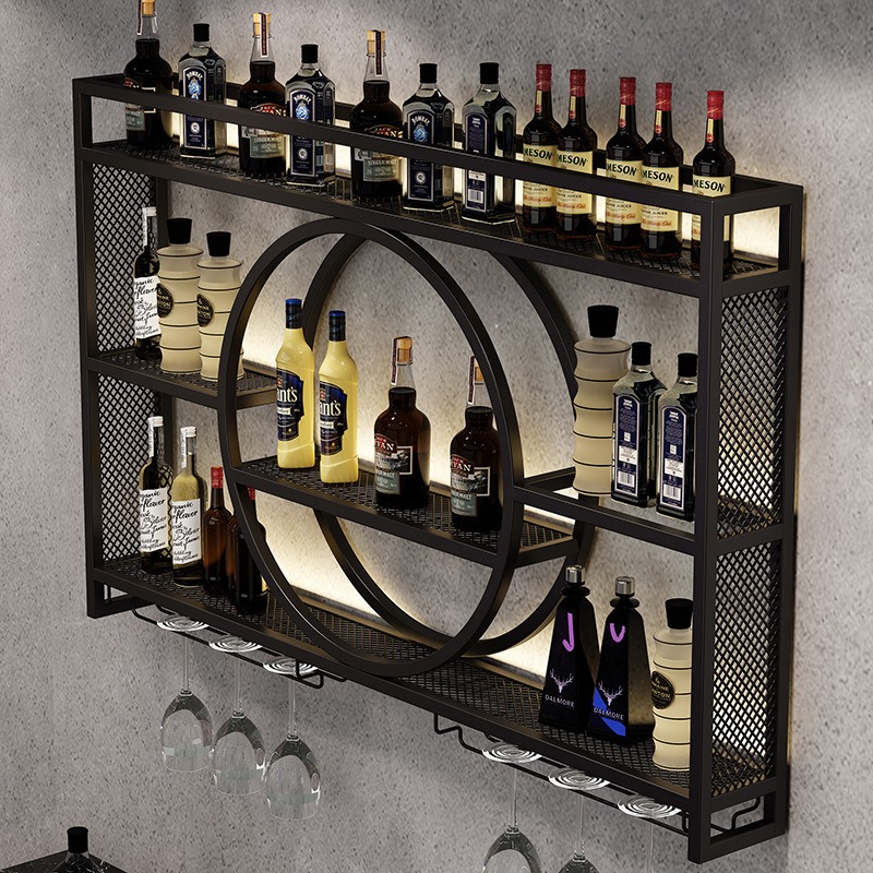 Bar wine rack wall-mounted win - Home Bar Stand recension och pris
