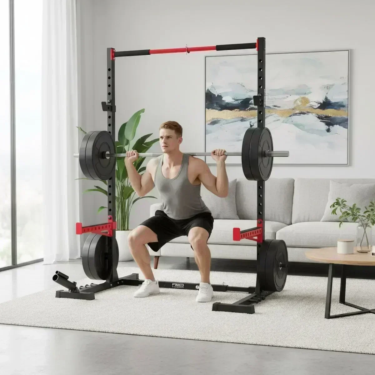 Adjustable Home Gym Squat Rack - Home Bar And Gym recension och pris