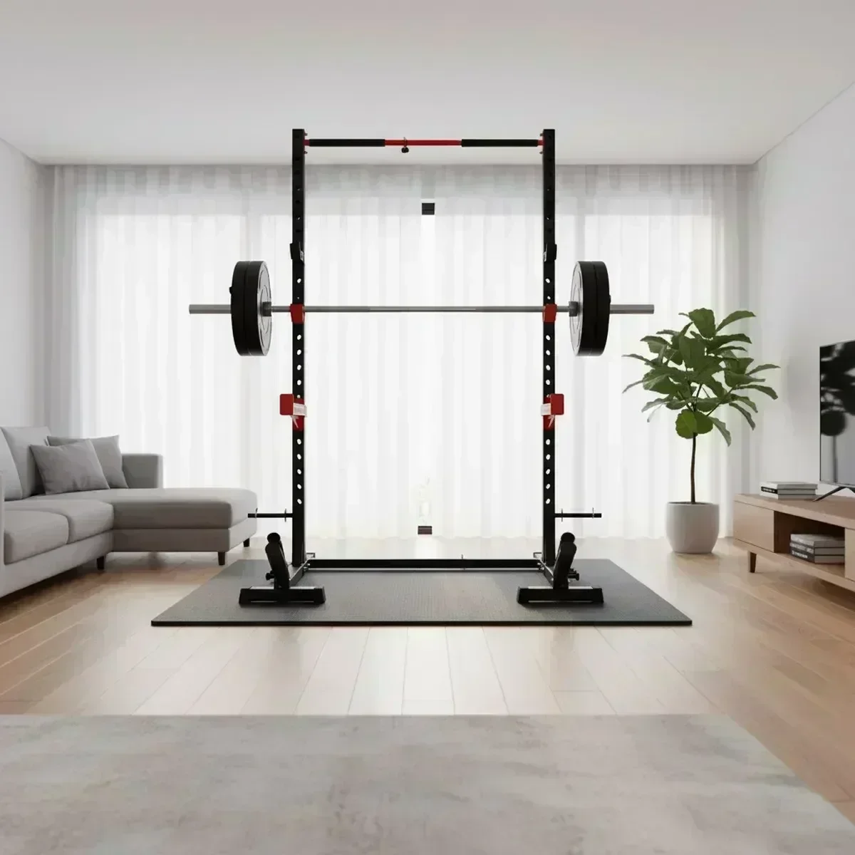 Adjustable Home Gym Squat Rack - Home Bar And Gym recension och pris