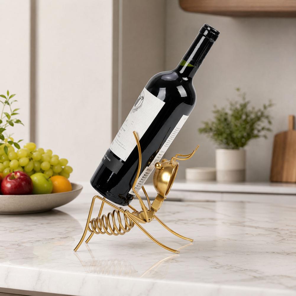 Solid Metal Wine Stand Unique  - Home Bar Stand recension och pris
