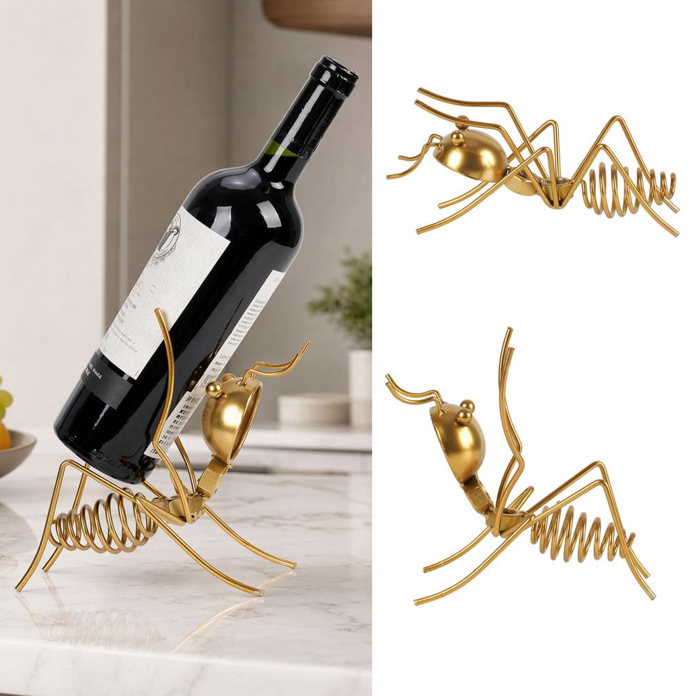 Solid Metal Wine Stand Unique  - Home Bar Stand recension och pris