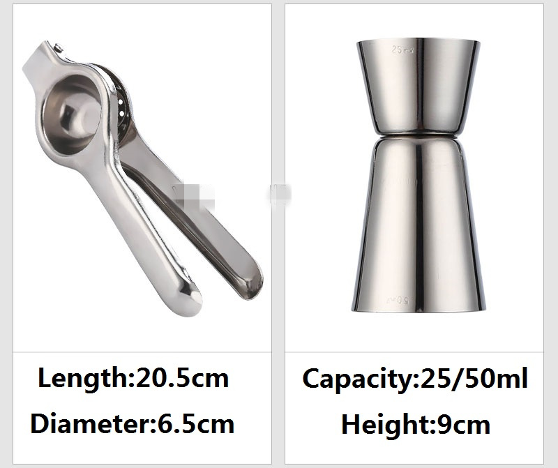 Cocktail Shaker Bar Set Stainl - Boston Shaker Set recension och pris