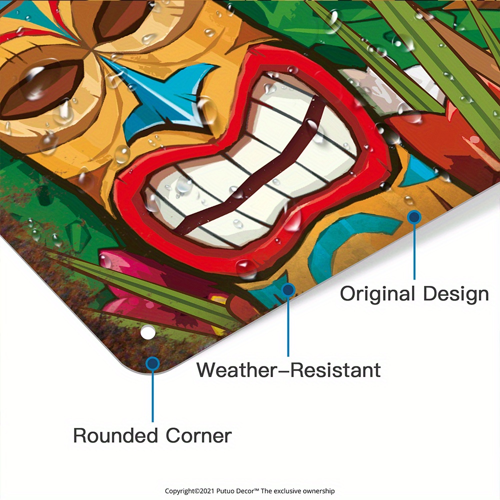 Custom  Decor Tiki Bar Sign, P - Home Bar Cafe recension och pris