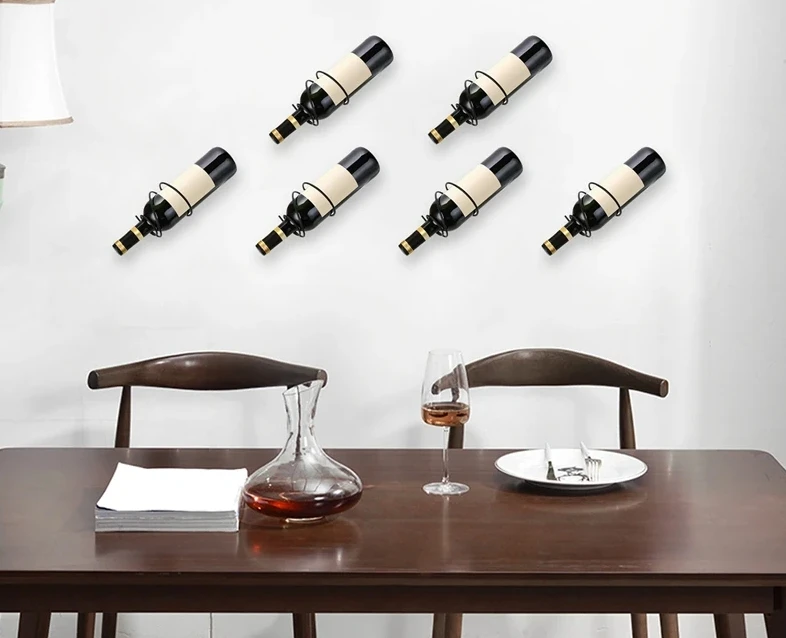 Pack Of 6 Wall Mounted Wine Ra - Home Bar Stand recension och pris