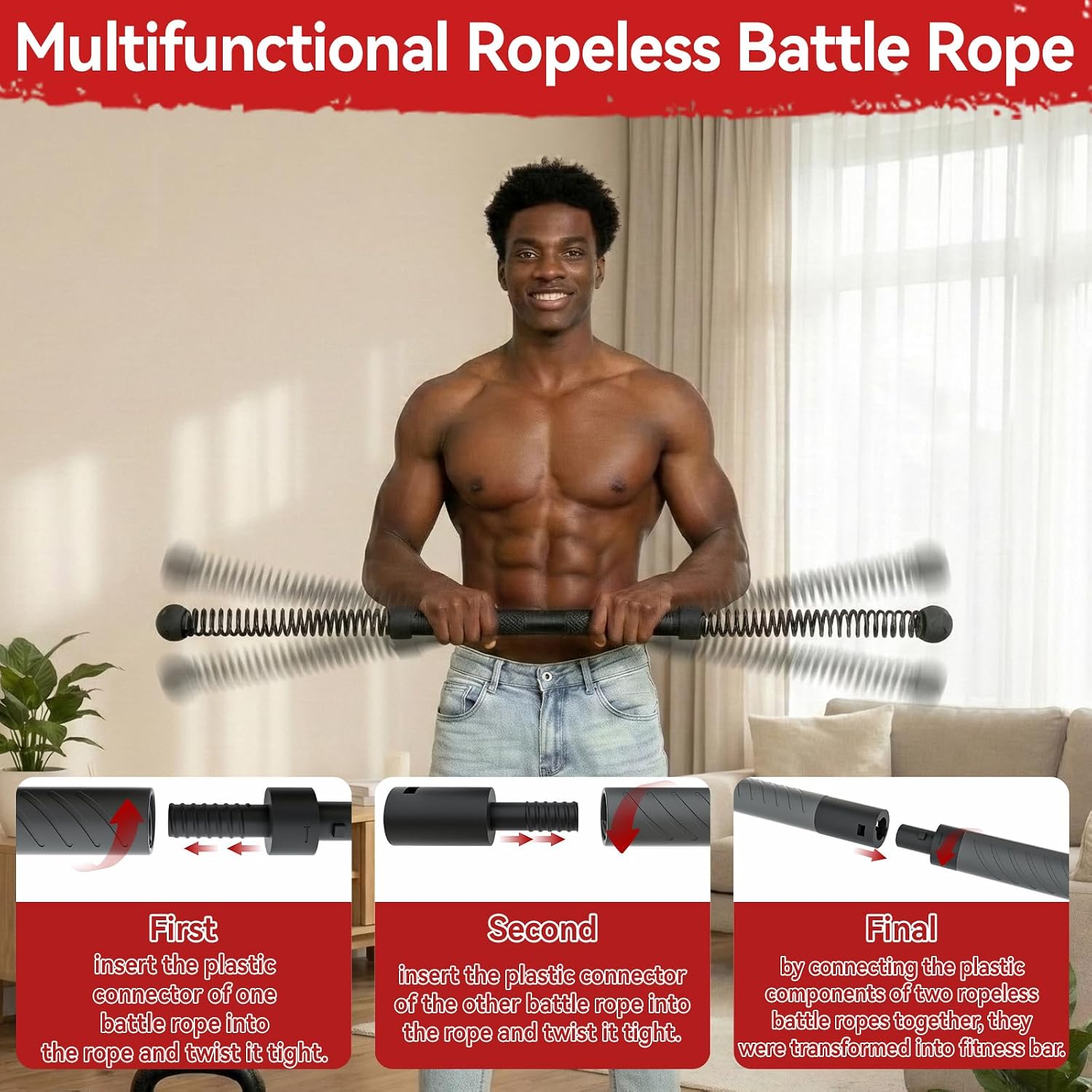 2-in-1 Upgraded Cordless Battl - Home Bar And Gym recension och pris