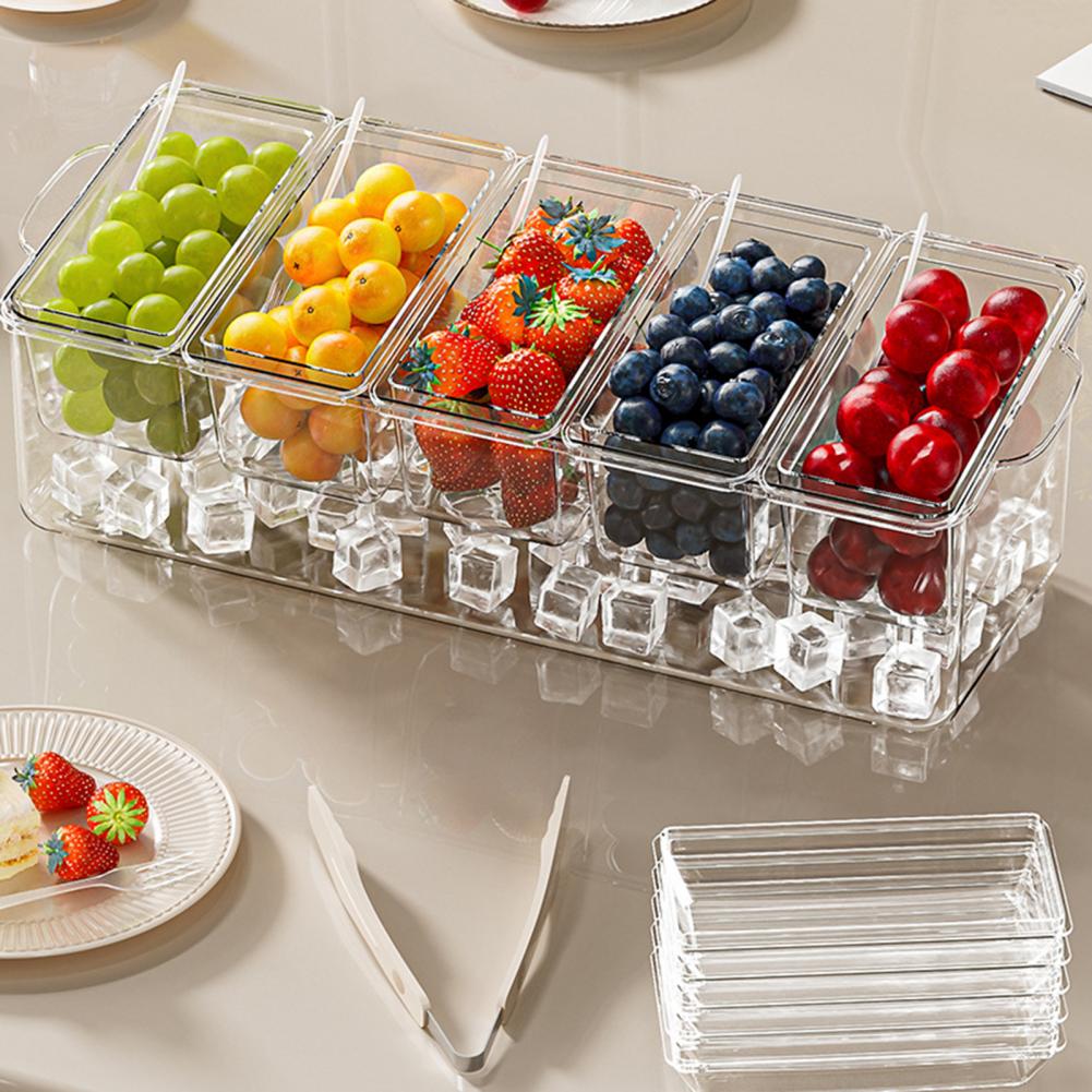 Taco Bar Serving Set for Party - Garnish Tray Set recension och pris