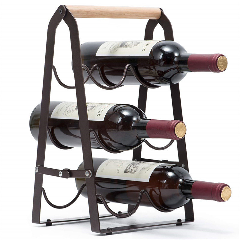 6 Bottle Iron Collapsible Stor - Home Bar Shelves recension och pris