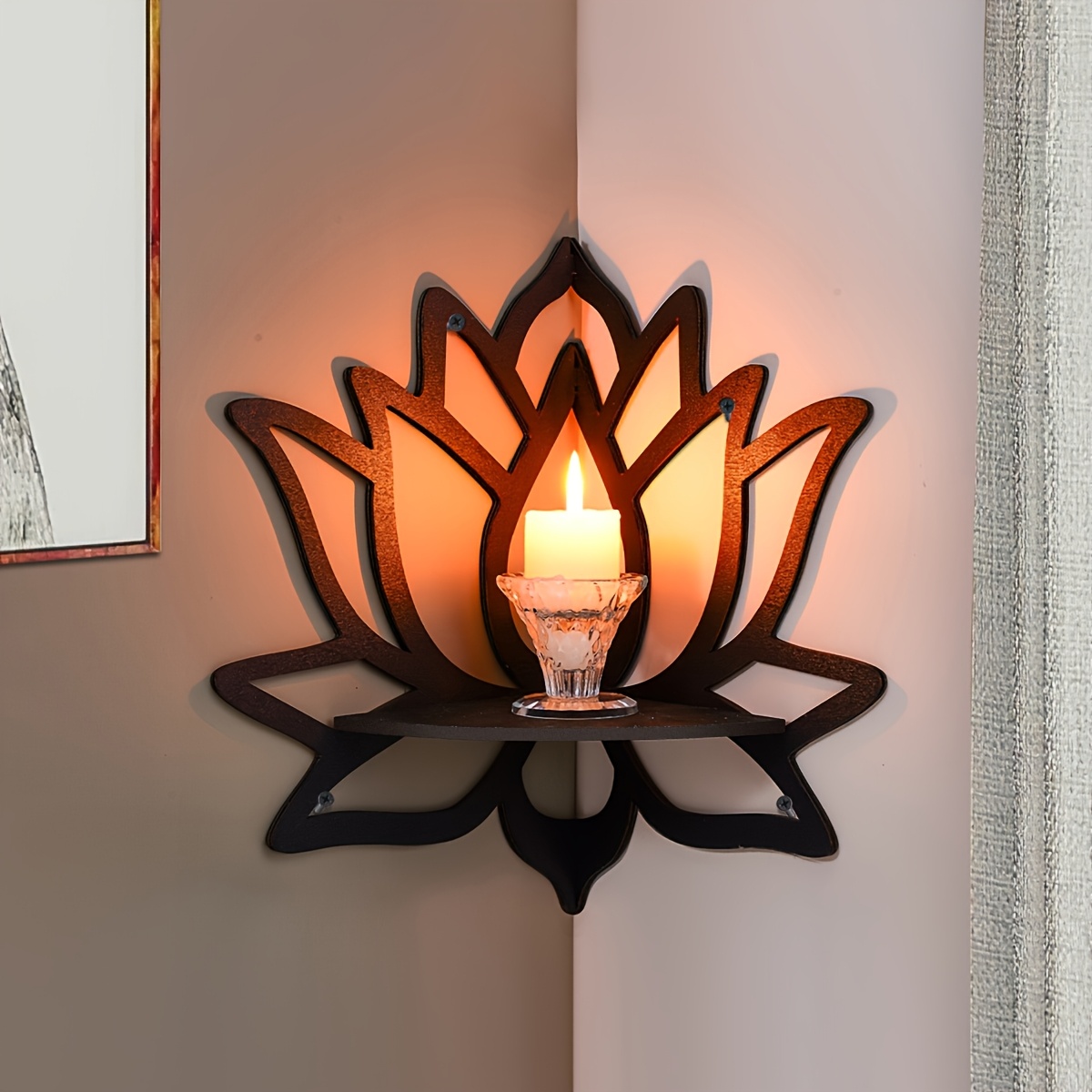 Lotus Corner Floating Shelf, H - Home Bar Shelves recension och pris