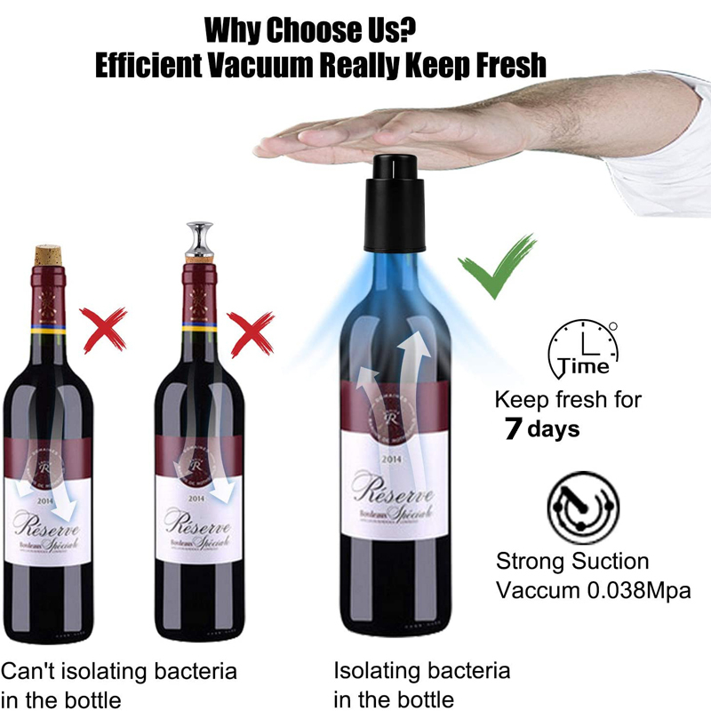 LMETJMA Wine Bottle Stoppers R - Wine Preservation Pump recension och pris