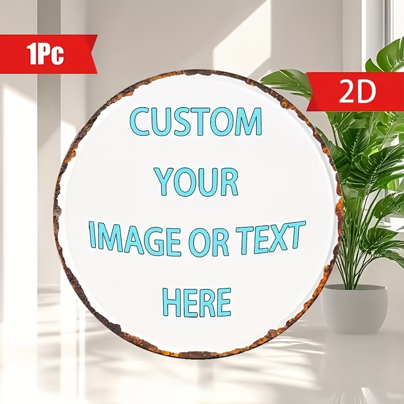 Custom Round Metal Tin Sign, P - Home Bar Cafe recension och pris